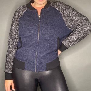 Madewell Sweatshirt Bomber Varsity Jacket Large